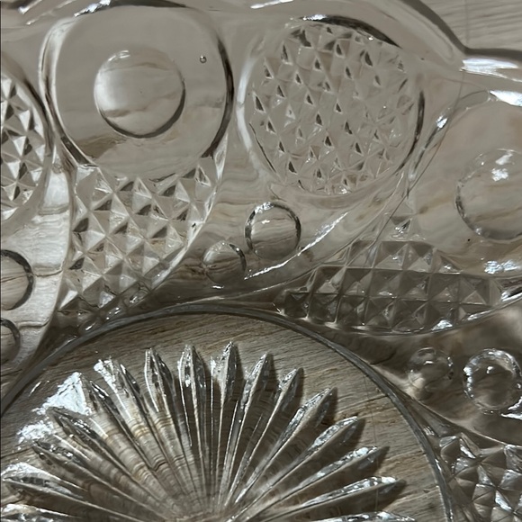 FREE!!! Antique Clear Glass Bowl - “Horn of Plenty” Boston and Sandwich Glass Co - Picture 5 of 5